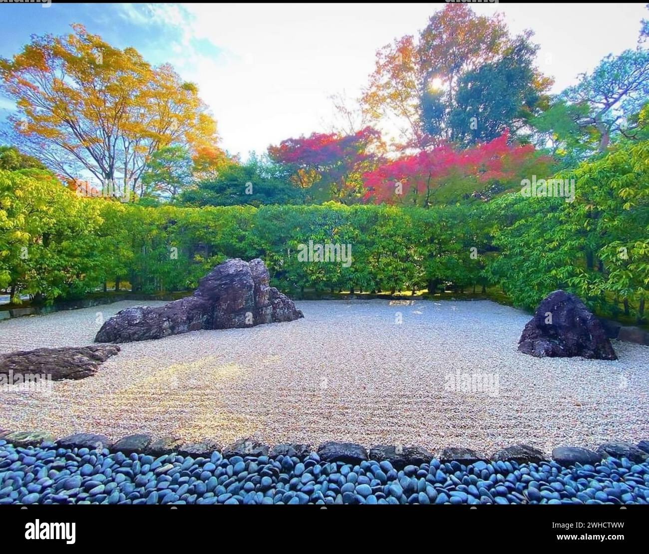 un parco tranquillo dove passeggiare Foto Stock