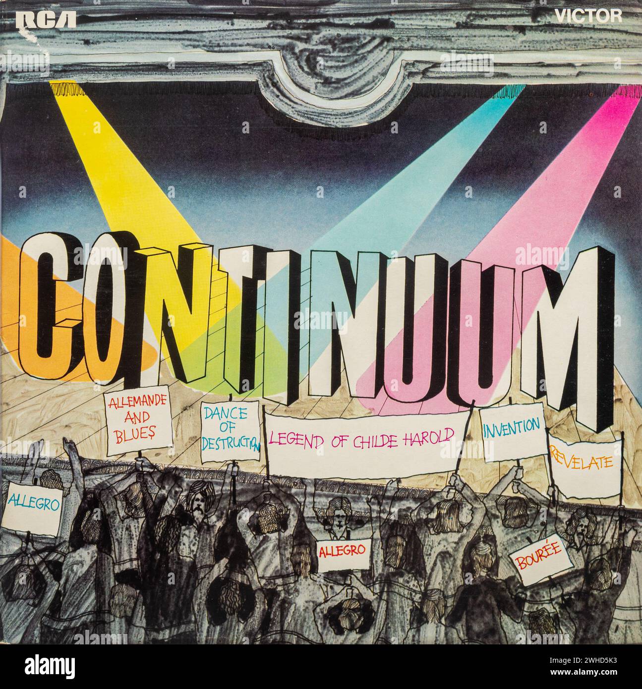 Continuum, album discografico in vinile del 1970 del gruppo rock britannico Continuum Foto Stock