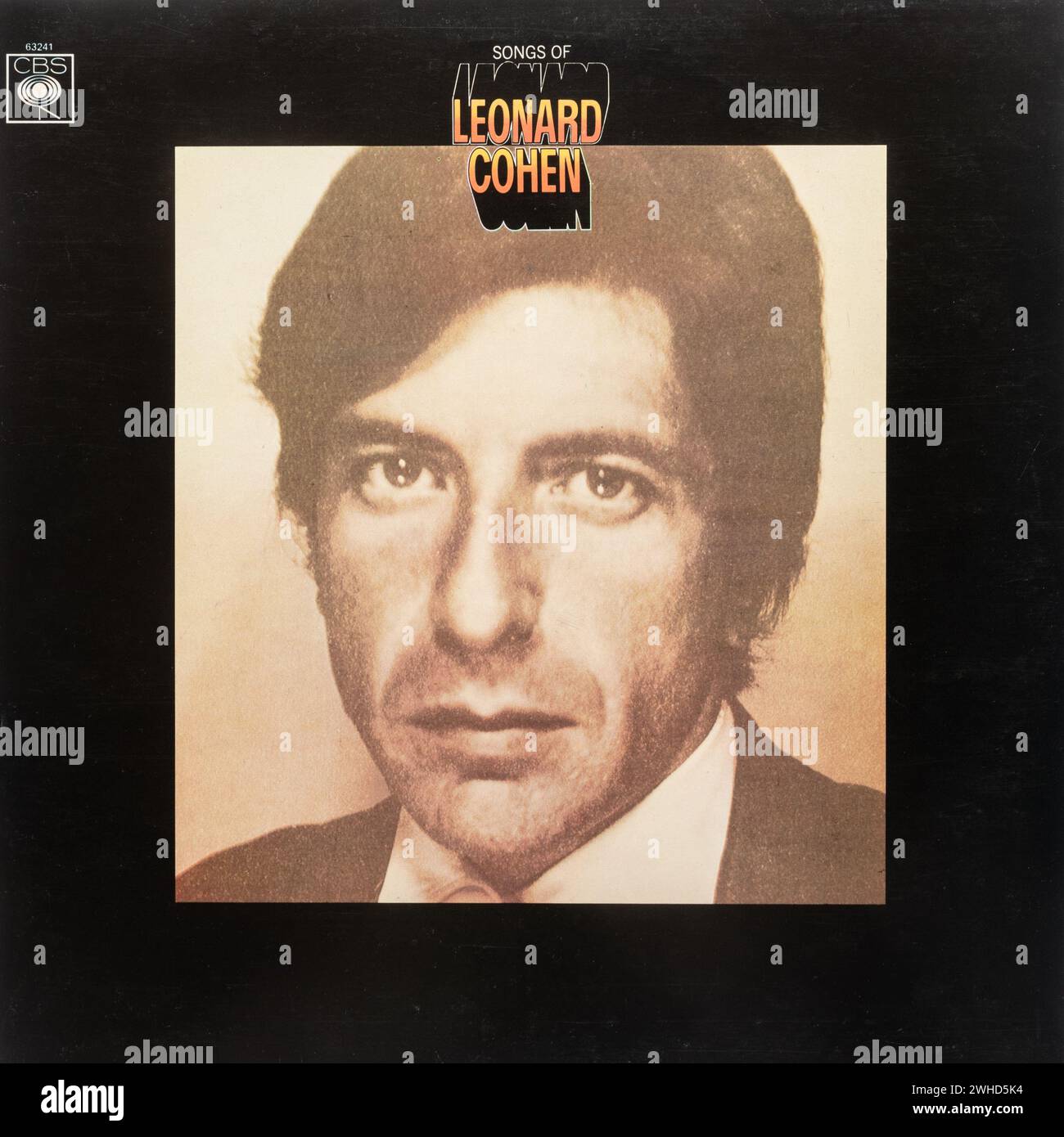 Songs of Leonard Cohen vinile LP album Cover, album di debutto del cantautore canadese Leonard Cohen, pubblicato nel 1967 Foto Stock