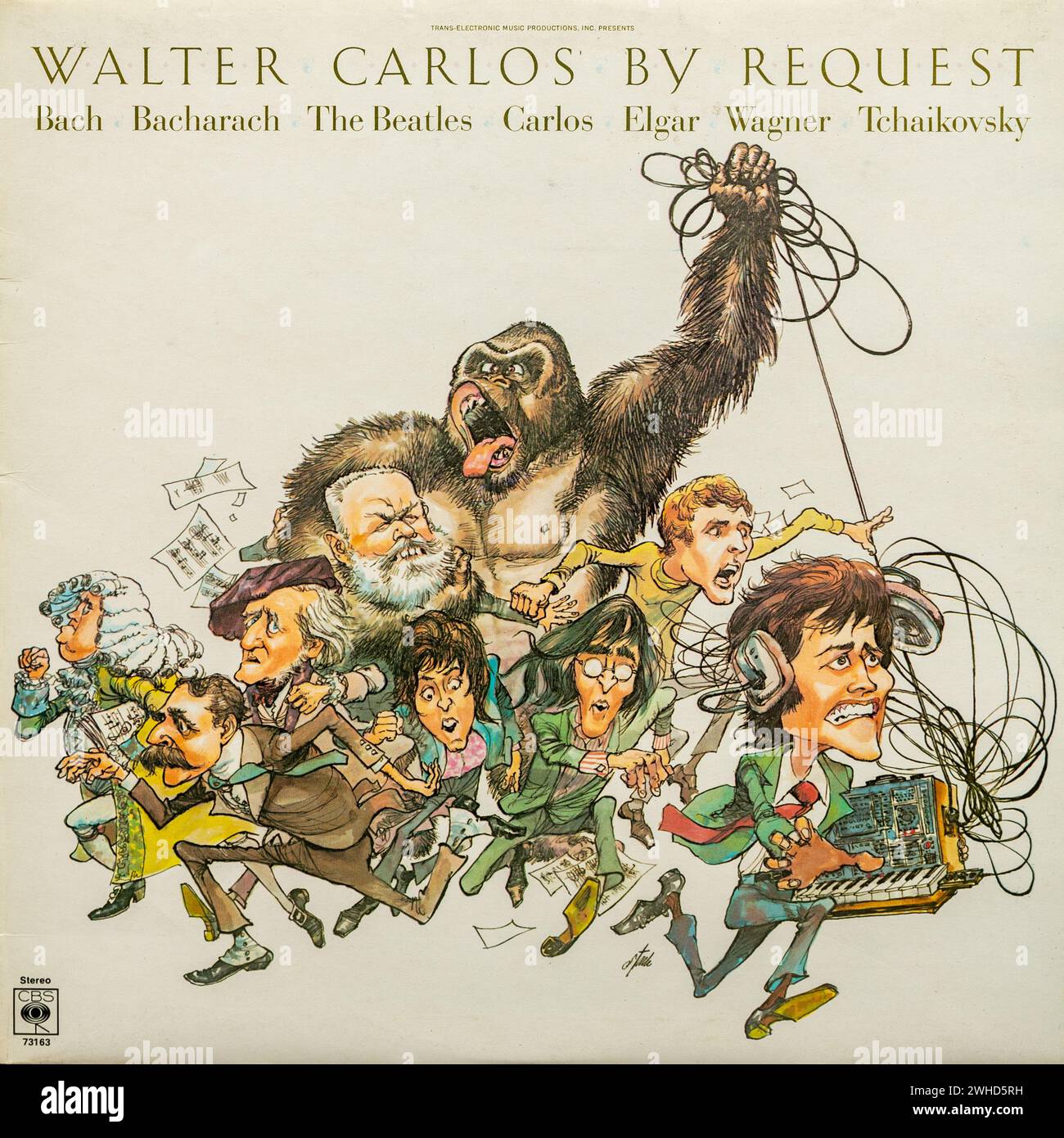 Walter Carlos su richiesta, copertina LP in vinile Foto Stock