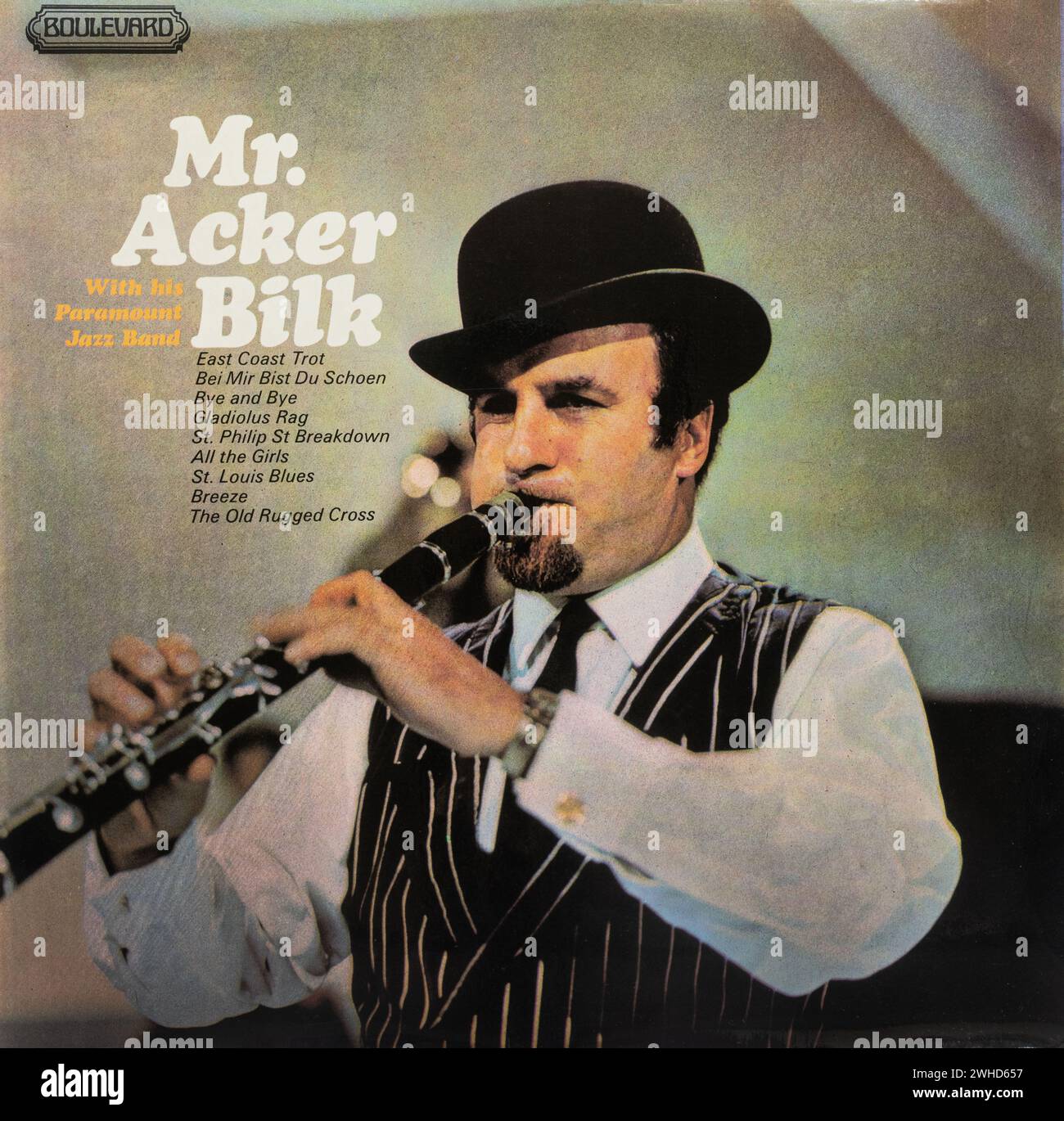 Copertina dell'album in vinile Mr. Acker Bilk del clarinettista inglese Foto Stock