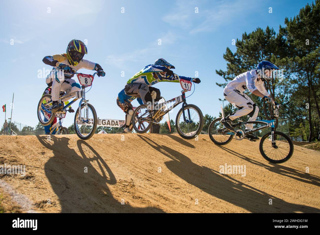 Piloti d'élite che saltano Foto Stock