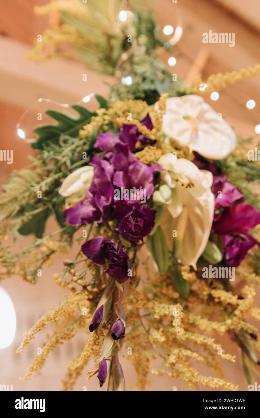 Decorazioni per matrimoni, bouquet Foto Stock