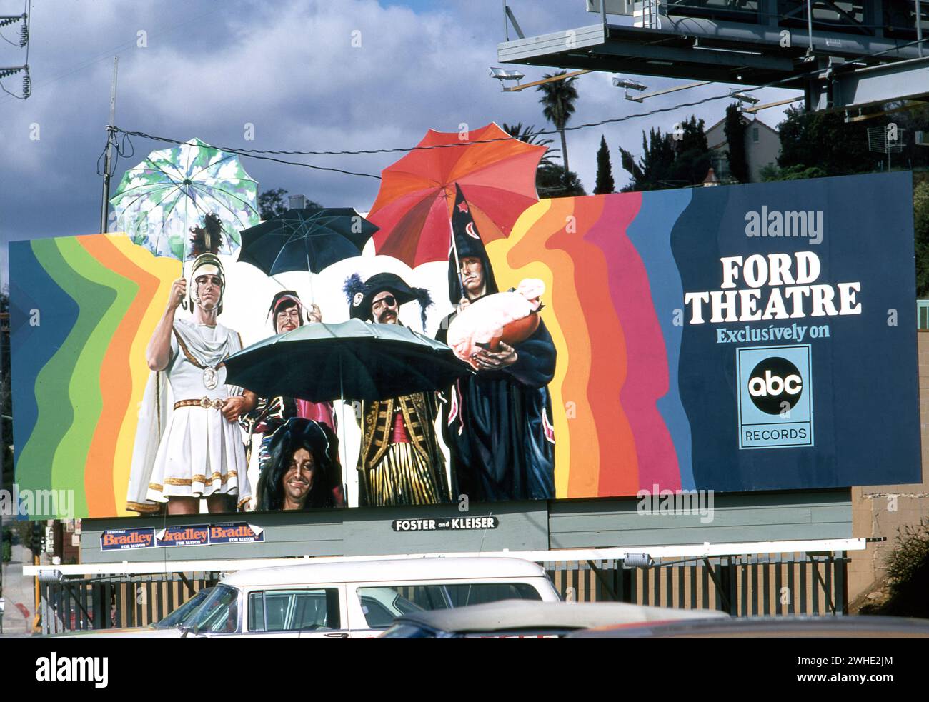 Ford Theatre, musica, cartellone, Sunset Strip, West Hollywood, Los Angeles, California, Stati Uniti, 1969 Foto Stock