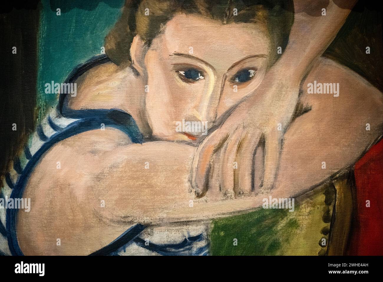 Henri Matisse 1935 olio su tela "The Blue Eyes" al Museo d'Arte di Baltimora Foto Stock