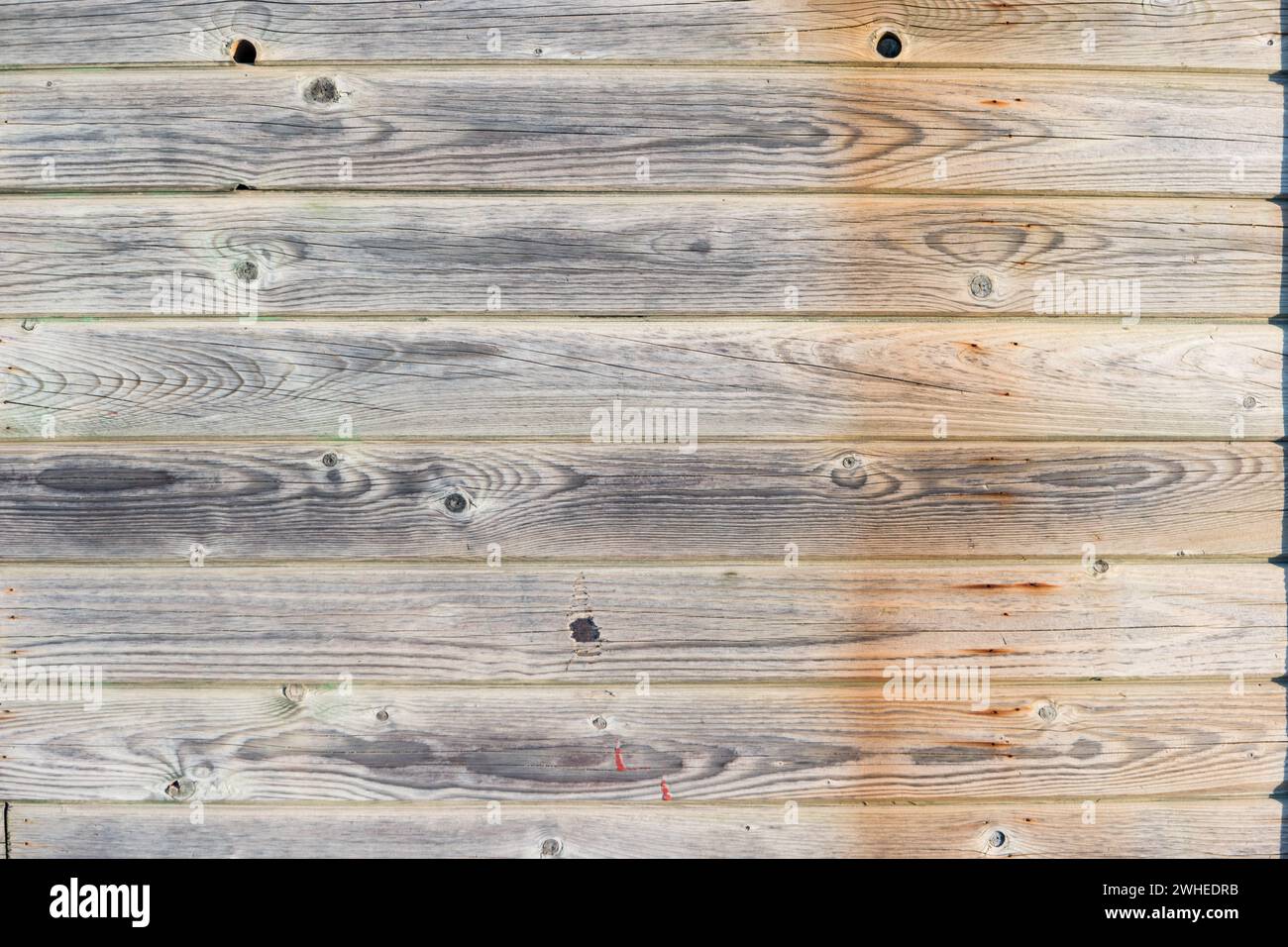 Rustico fienile weathered legno Foto Stock