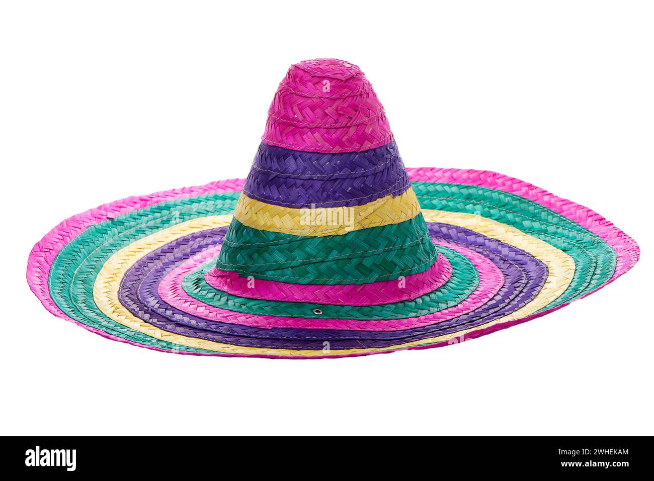 Coloratissimo sombrero messicano Foto Stock