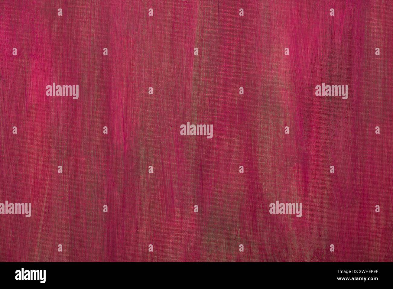 Tela artistica dipinta di rosso Foto Stock