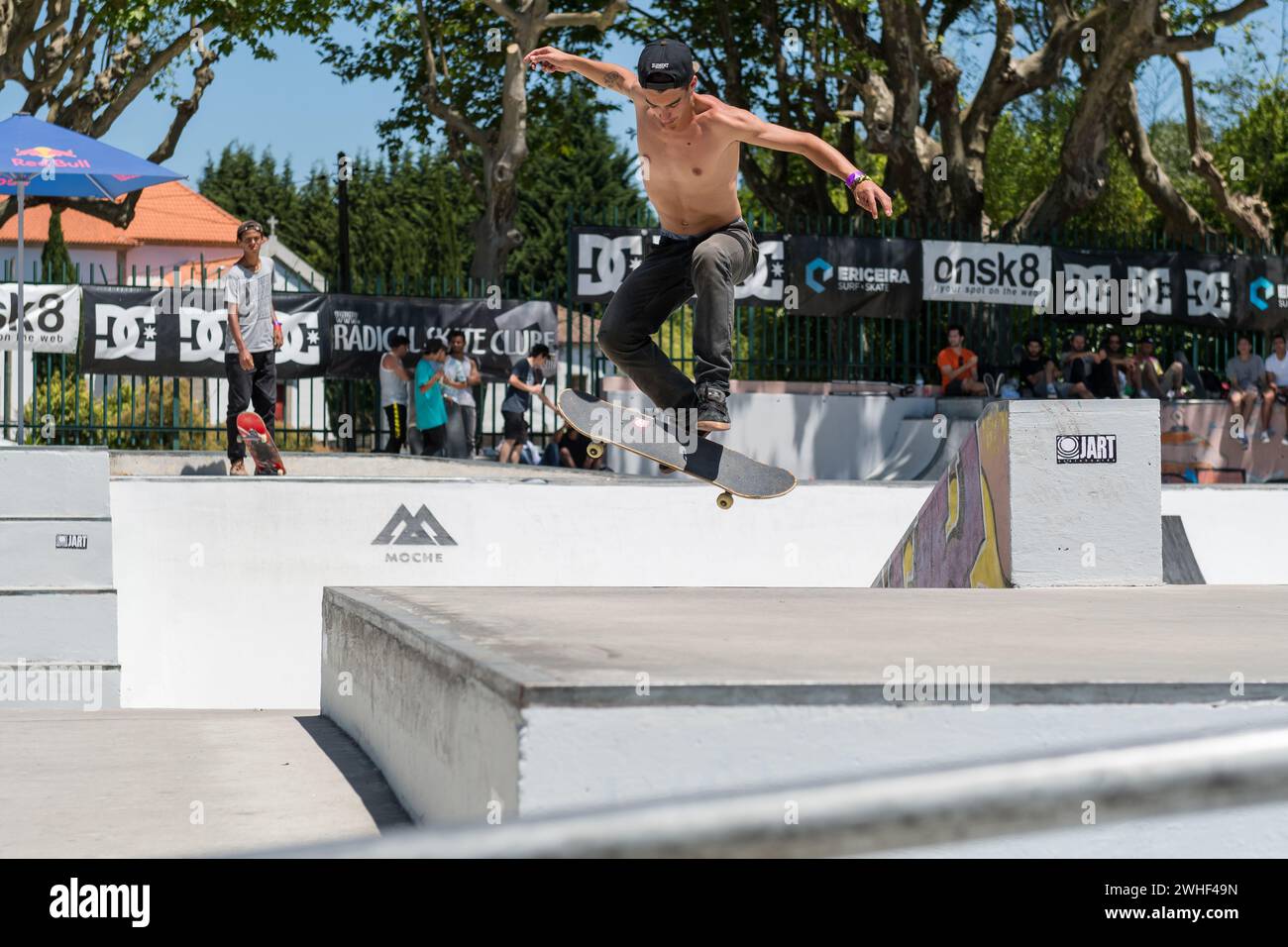Daniel Ferreira durante la DC Skate Challenge Foto Stock