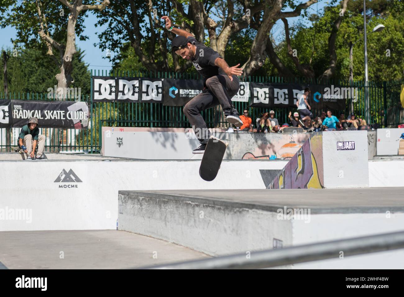 Joao Santos durante la DC Skate Challenge Foto Stock