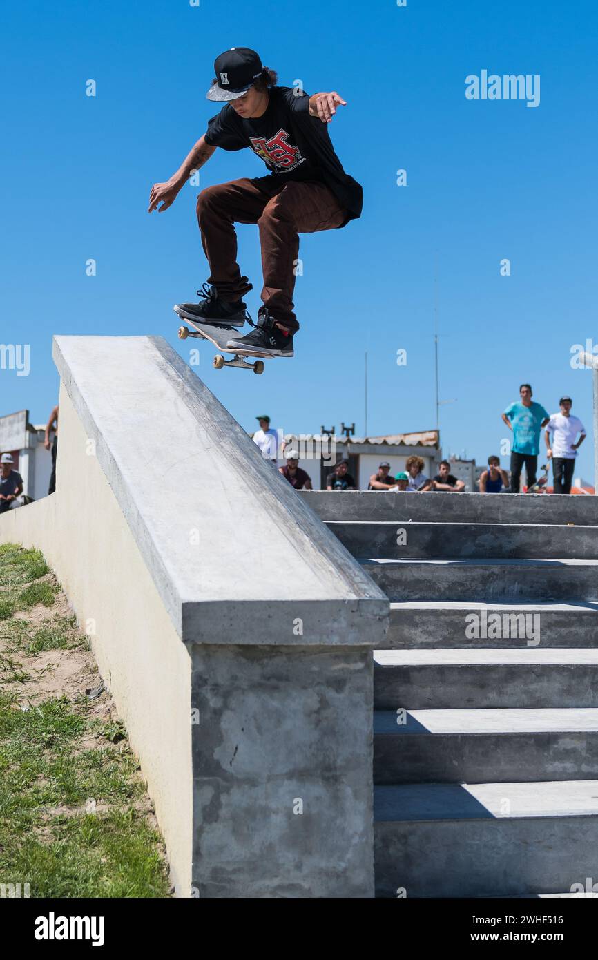 Thiago Monteiro durante la DC Skate Challenge Foto Stock