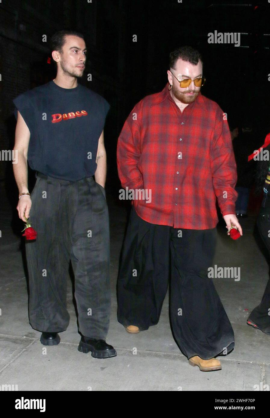 New York, New York, Stati Uniti. 9 febbraio 2024. Sam Smith al Willy Chavarria RTW autunno 2024 come parte della New York Ready to Wear Fashion Week il 9 febbraio 2024 a New York Credit: RW/Media Punch/Alamy Live News Foto Stock