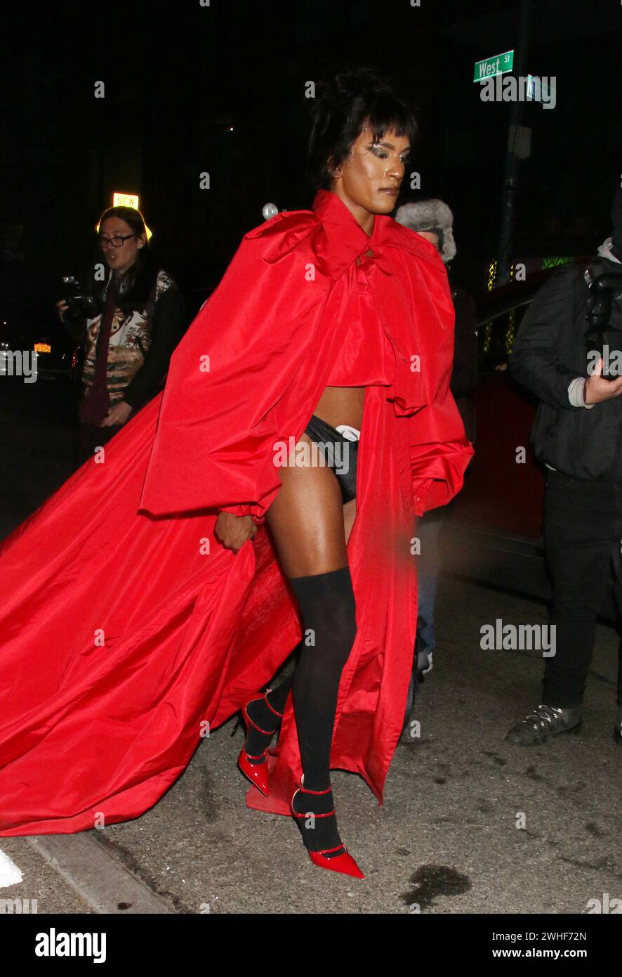 New York, New York, Stati Uniti. 9 febbraio 2024. Richie Shazam al Willy Chavarria RTW autunno 2024 come parte della New York Ready to Wear Fashion Week il 9 febbraio 2024 a New York Credit: RW/Media Punch/Alamy Live News Foto Stock