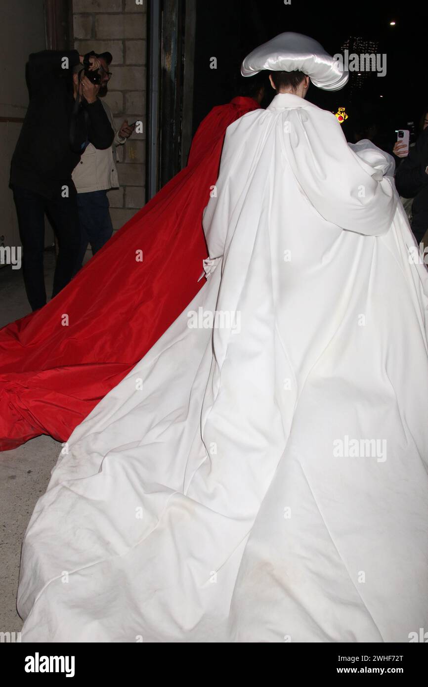 New York, New York, Stati Uniti. 9 febbraio 2024. Julia Fox a Willy Chavarria RTW autunno 2024 come parte della New York Ready to Wear Fashion Week il 9 febbraio 2024 a New York Credit: RW/Media Punch/Alamy Live News Foto Stock