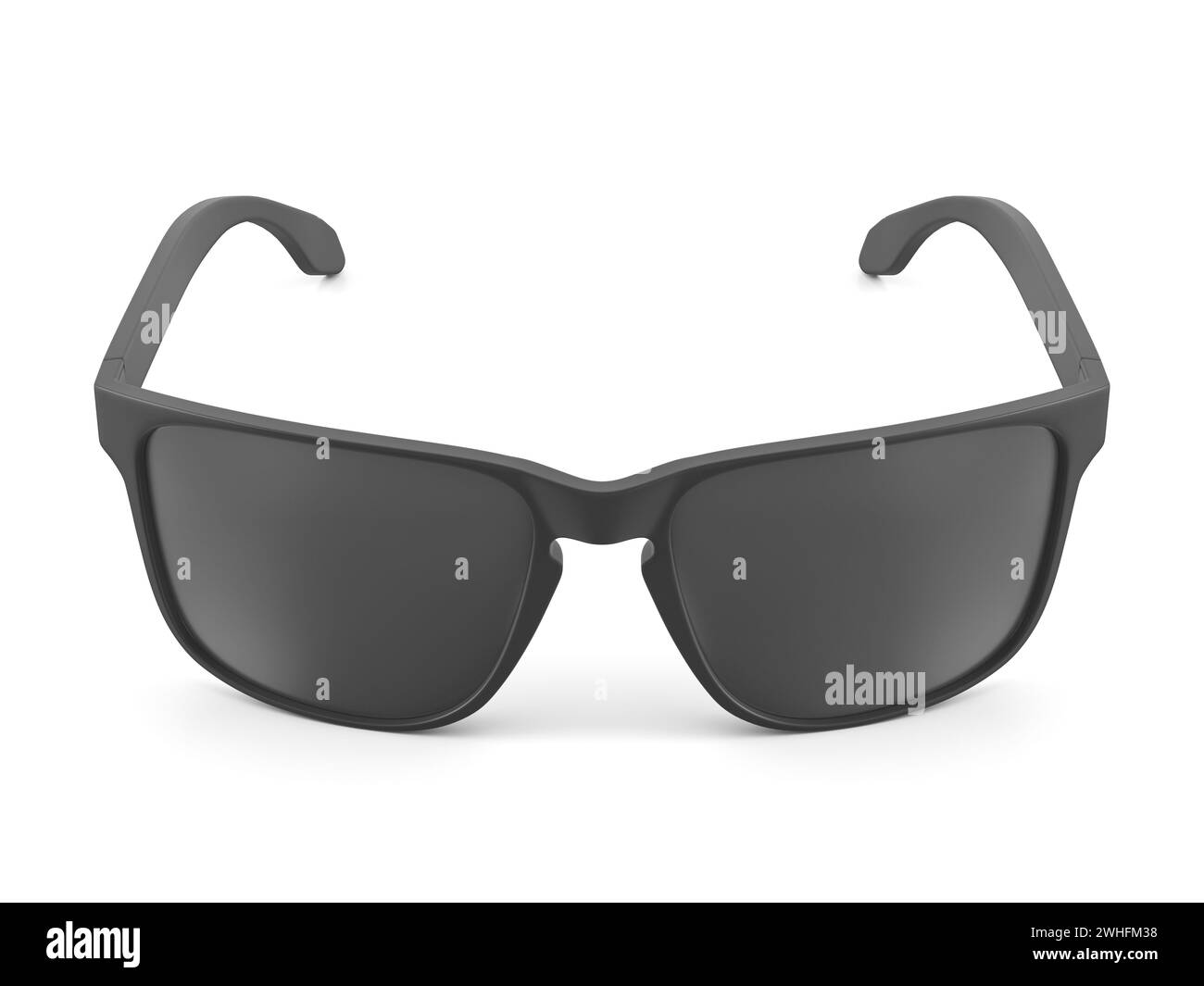 Paio di occhiali da sole su sfondo bianco. illustrazione 3d. Foto Stock