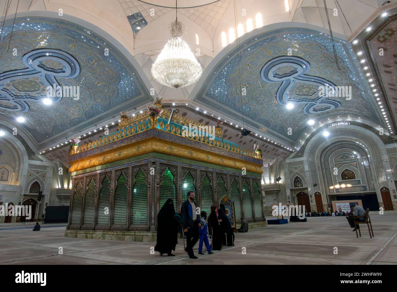 Tomba di Ruhollah Khomeini, Behesht-e Zahra, Teheran, Iran Foto Stock