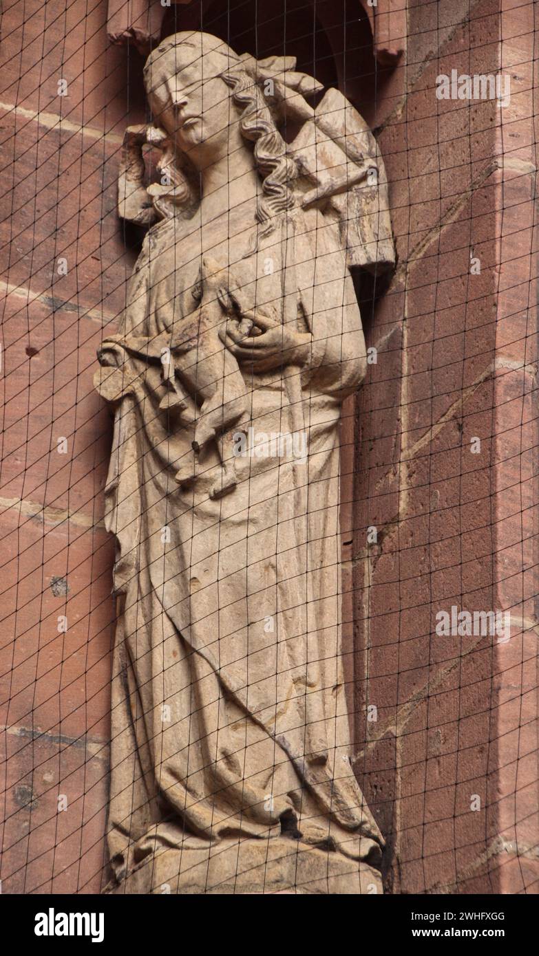 Synagoga alla cattedrale di Worms Foto Stock