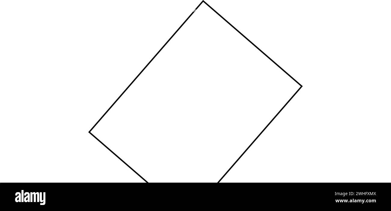 disegno dell'illustrazione vettoriale dell'icona delle elezioni generali Illustrazione Vettoriale