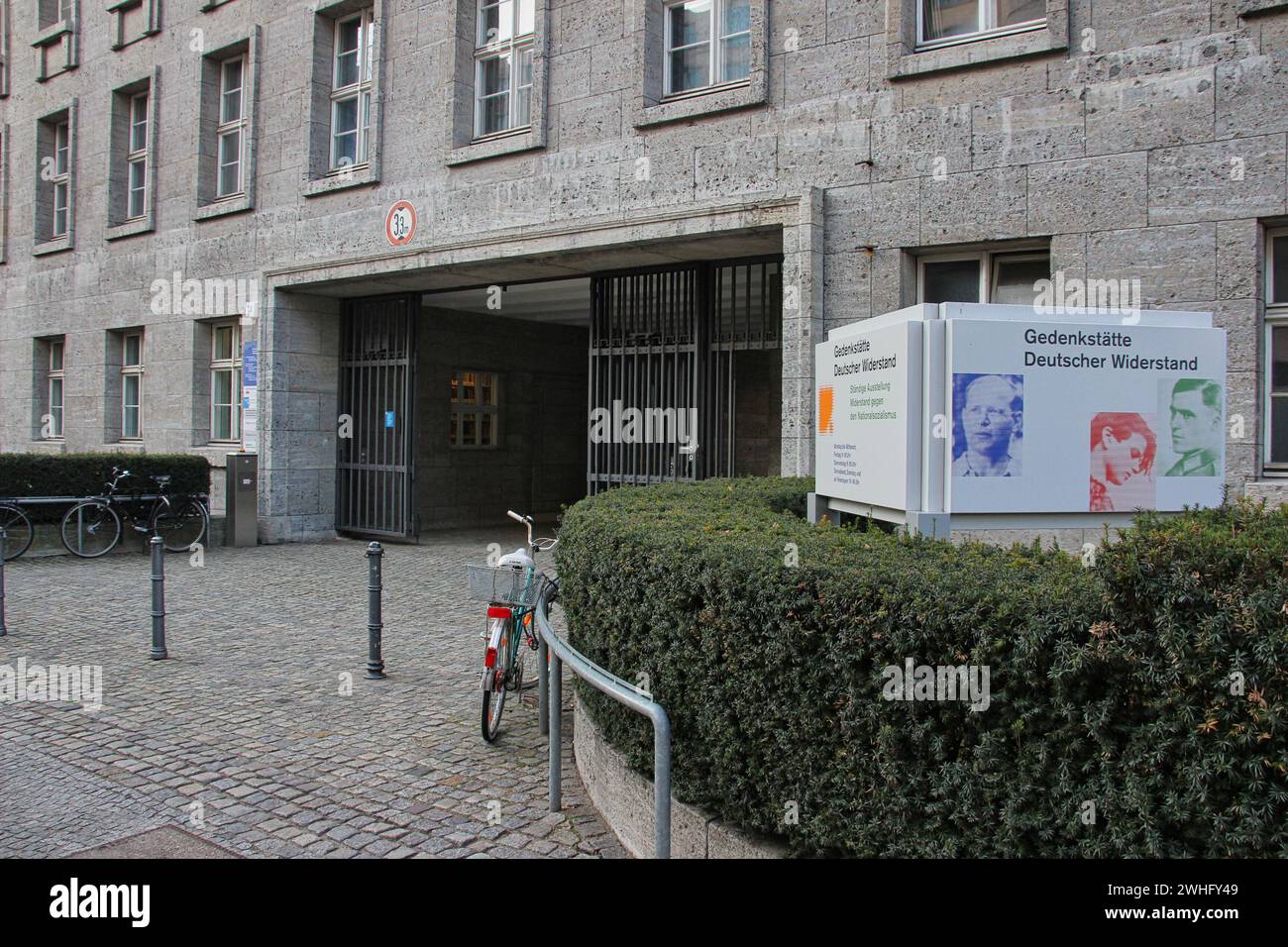 Memoriale della resistenza tedesca nell'allora alto comando dell'Esercito (Bentlerblock). I combattenti della resistenza del 20 luglio 1944 sono stati fucilati in t Foto Stock