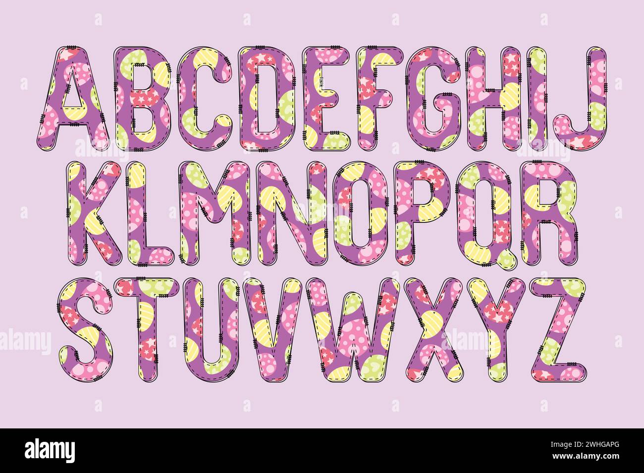 Collezione versatile di lettere alfabetiche di uova soleggiate per vari usi Illustrazione Vettoriale