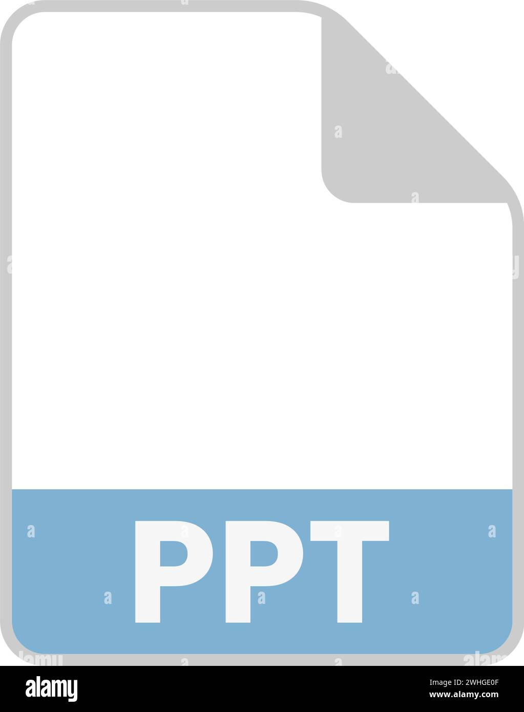 icone semplici di vari tipi di file Illustrazione Vettoriale