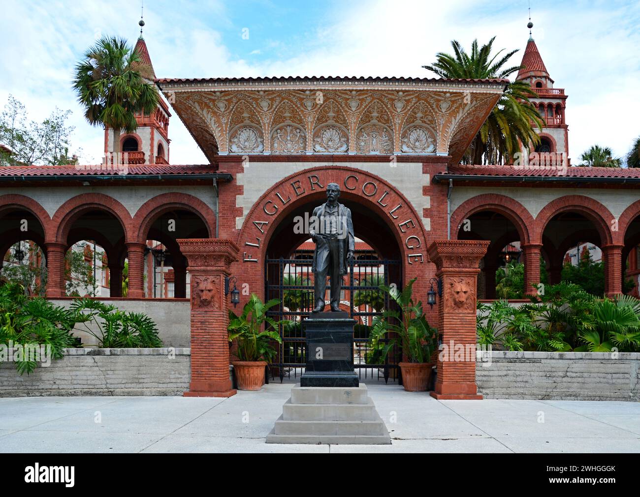 Flagler College nella città vecchia di St Augustine, Florida Foto Stock