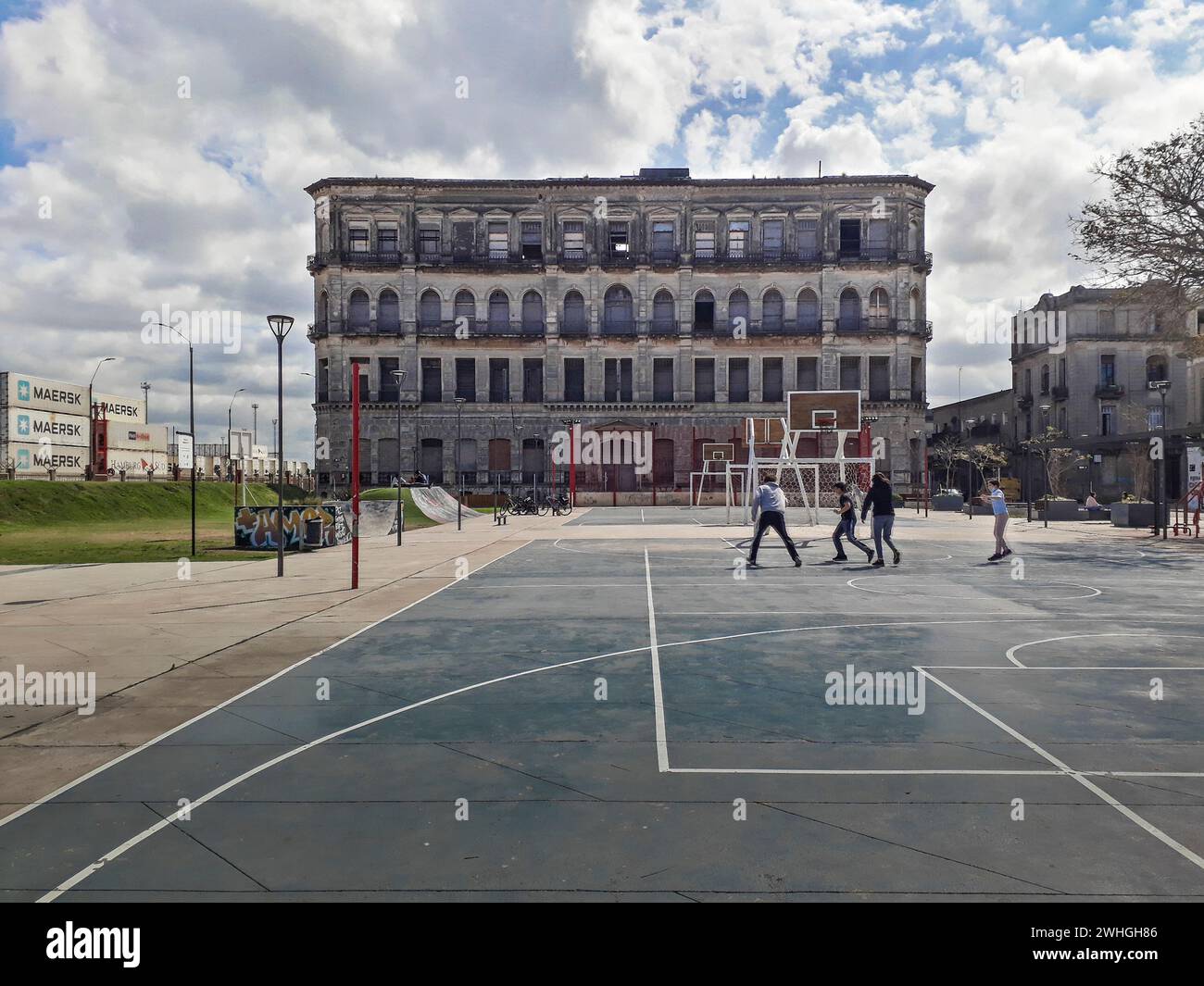 Sports Square, montevideo, uruguay Foto Stock