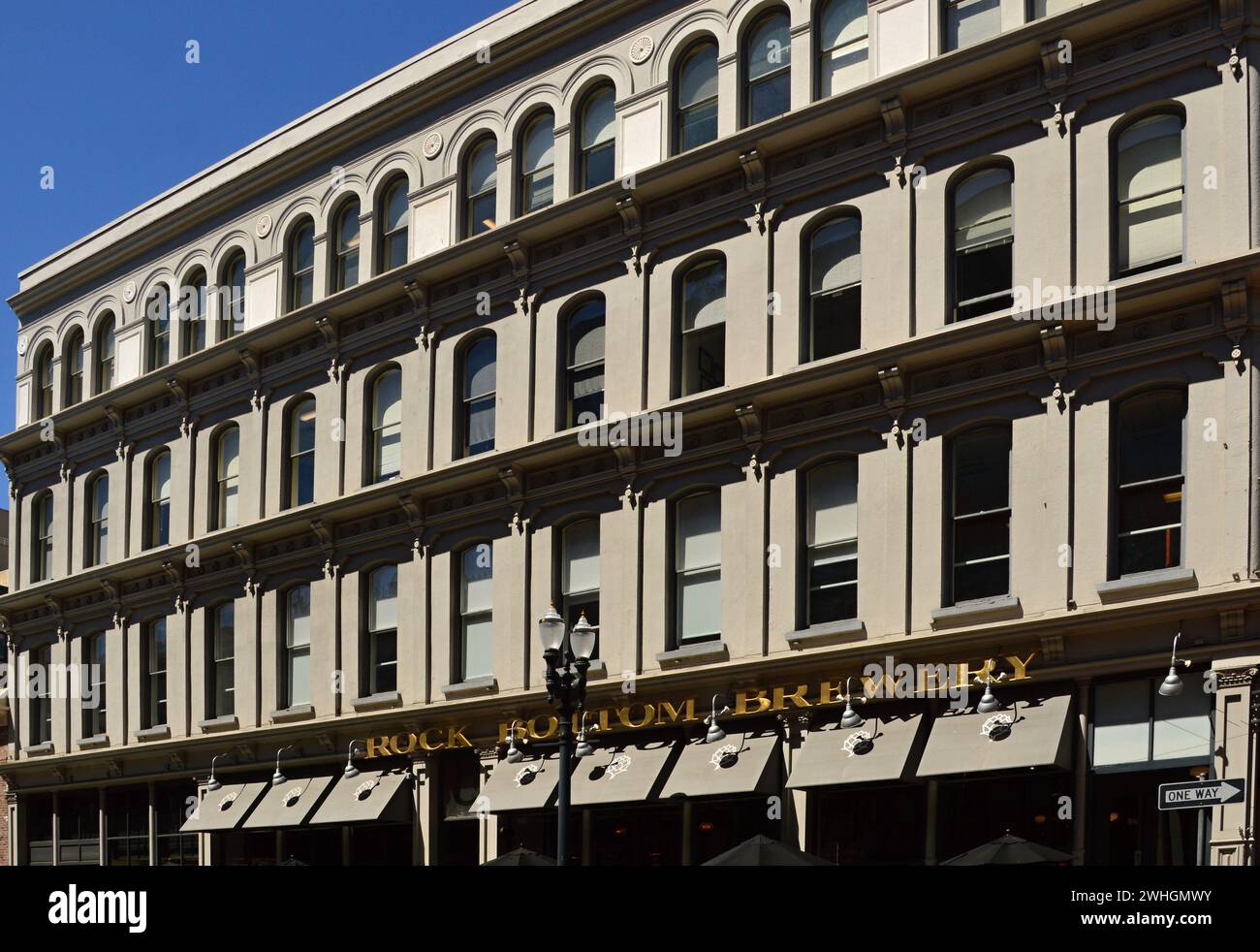 Edificio storico nel centro di Portland, Oregon Foto Stock