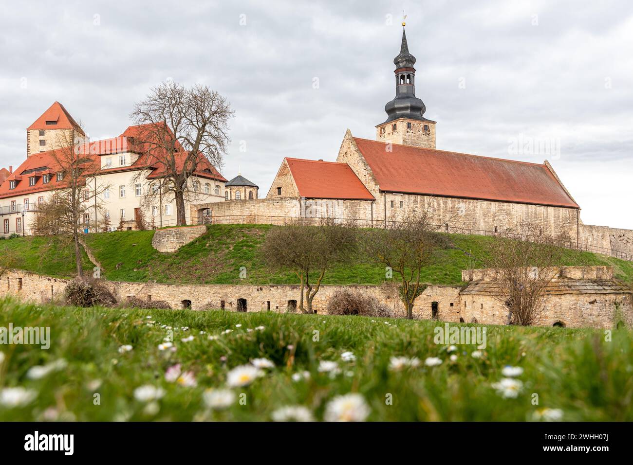 Castello di Querfurt Burganlandkreis Sassonia-Anhalt Foto Stock