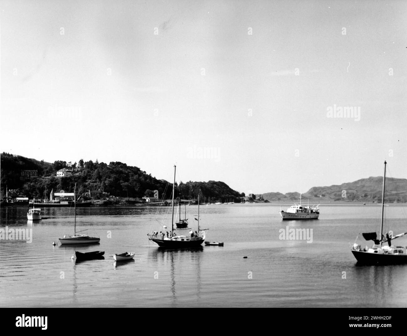 Oban Bay, Strathclyde, Scozia, 1977 Foto Stock