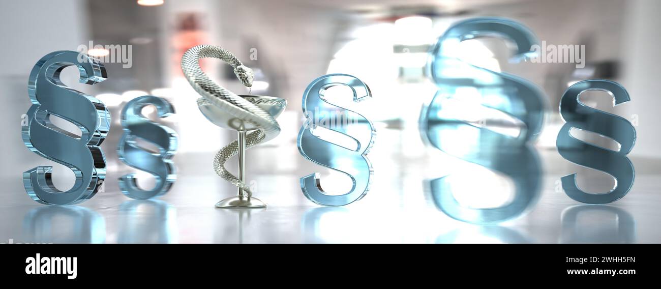 Legge sulla farmacia e legge medica Foto Stock