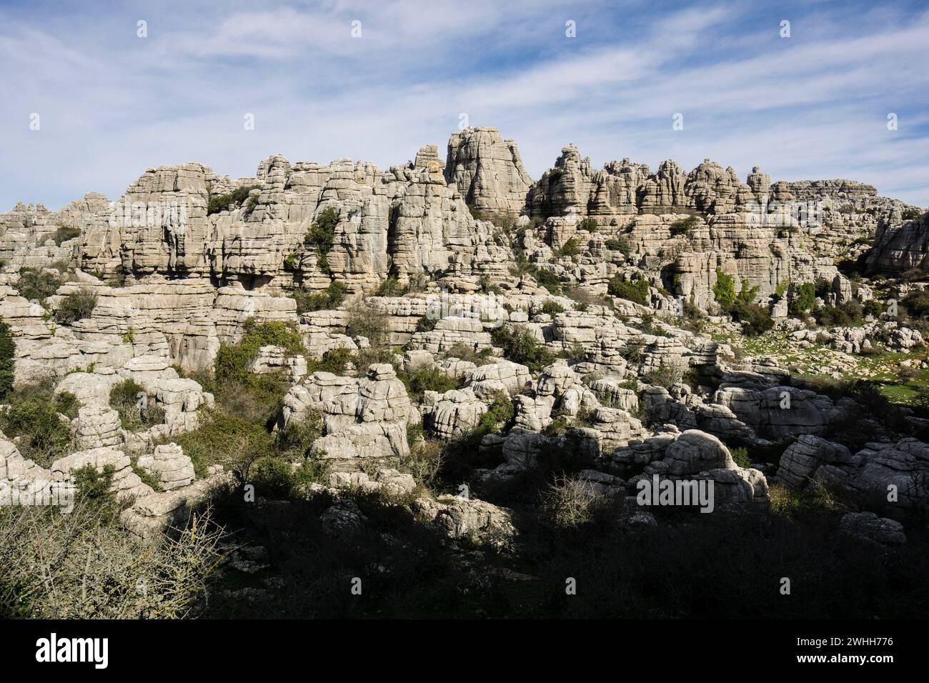 Paraje Natural Torcal de Antequera Foto Stock