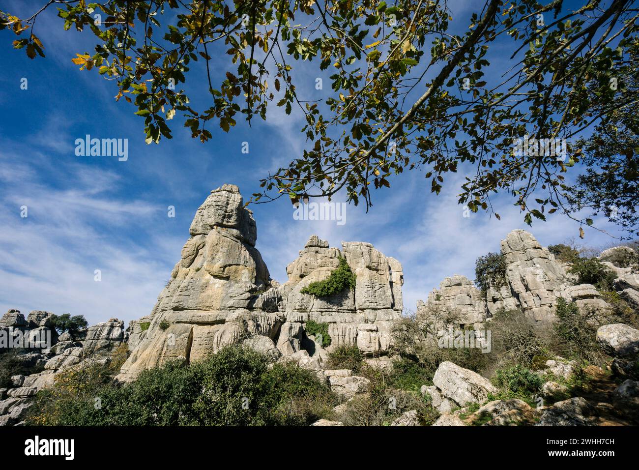 Paraje Natural Torcal de Antequera Foto Stock