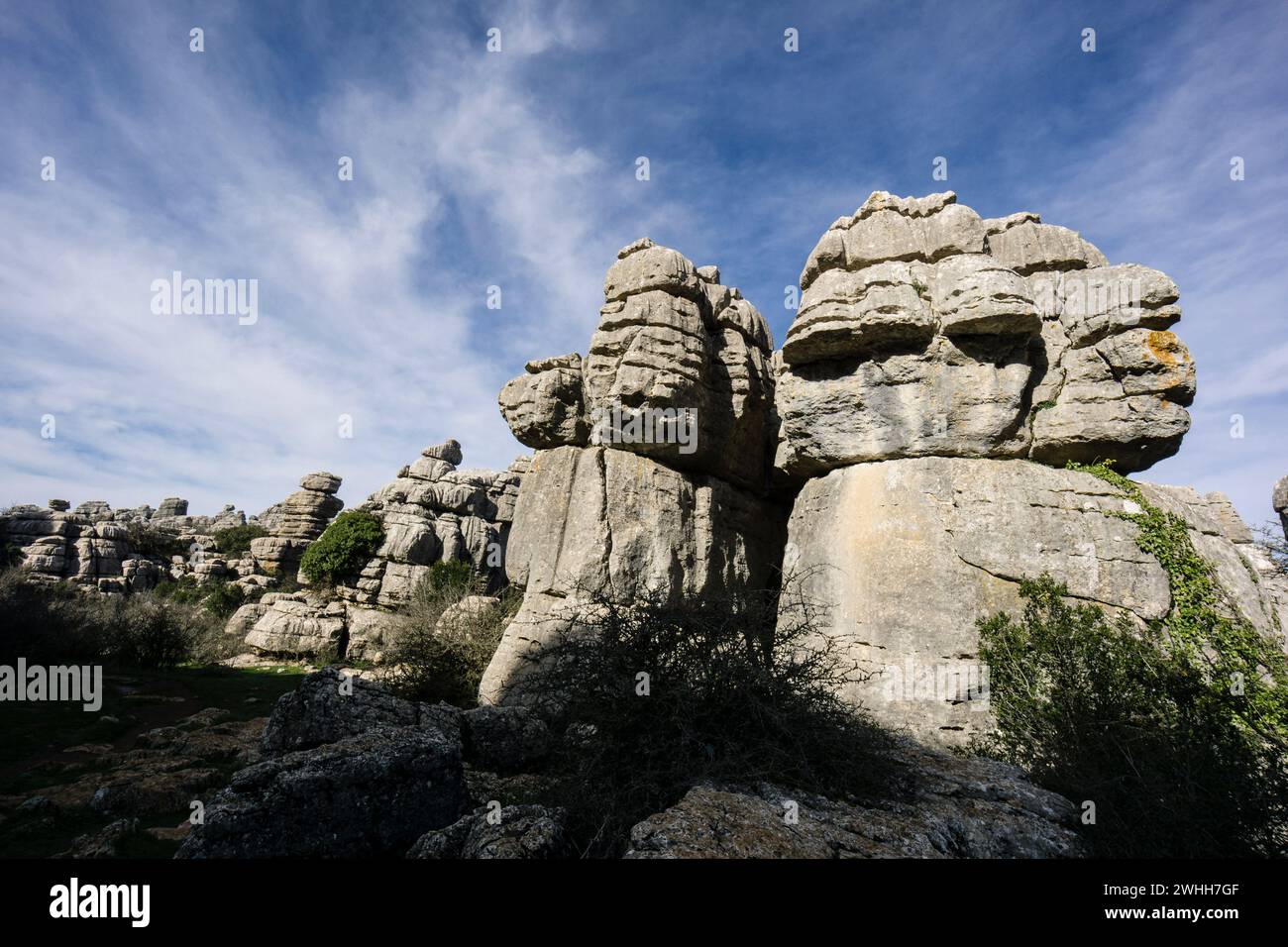 Paraje Natural Torcal de Antequera Foto Stock