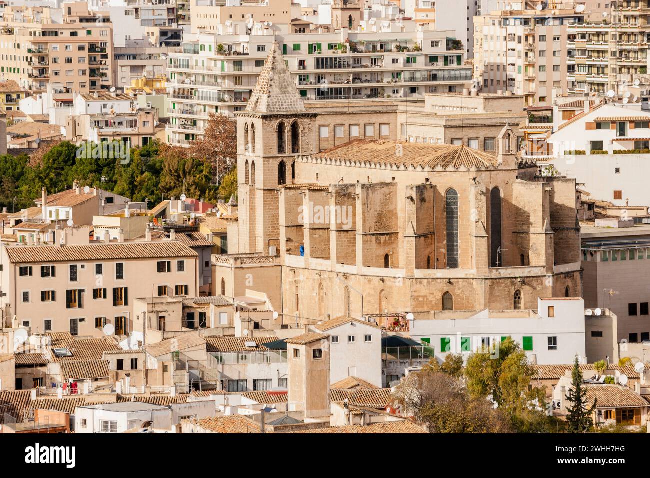 Chiesa parrocchiale di Santa Creu Foto Stock