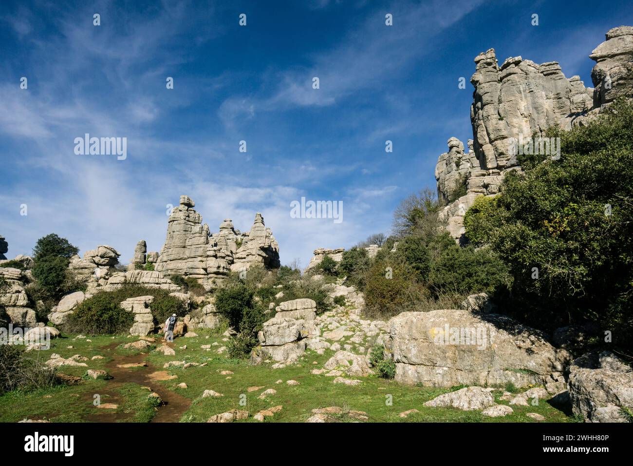 Paraje Natural Torcal de Antequera Foto Stock