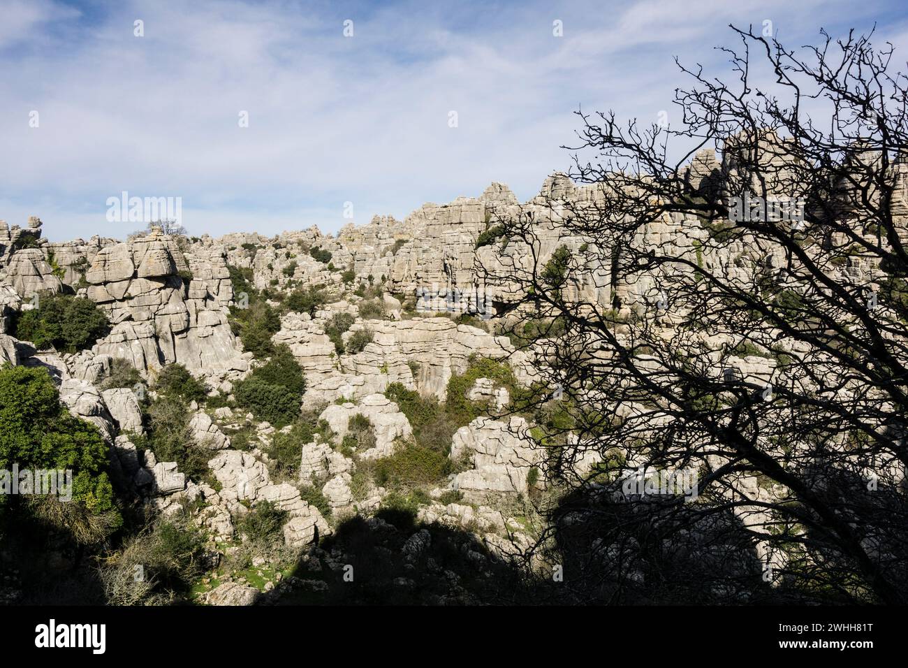 Paraje Natural Torcal de Antequera Foto Stock