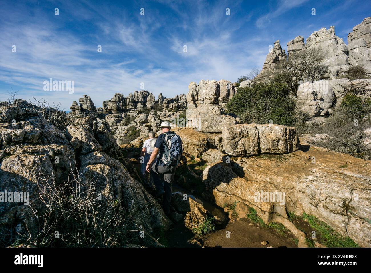 Paraje Natural Torcal de Antequera Foto Stock