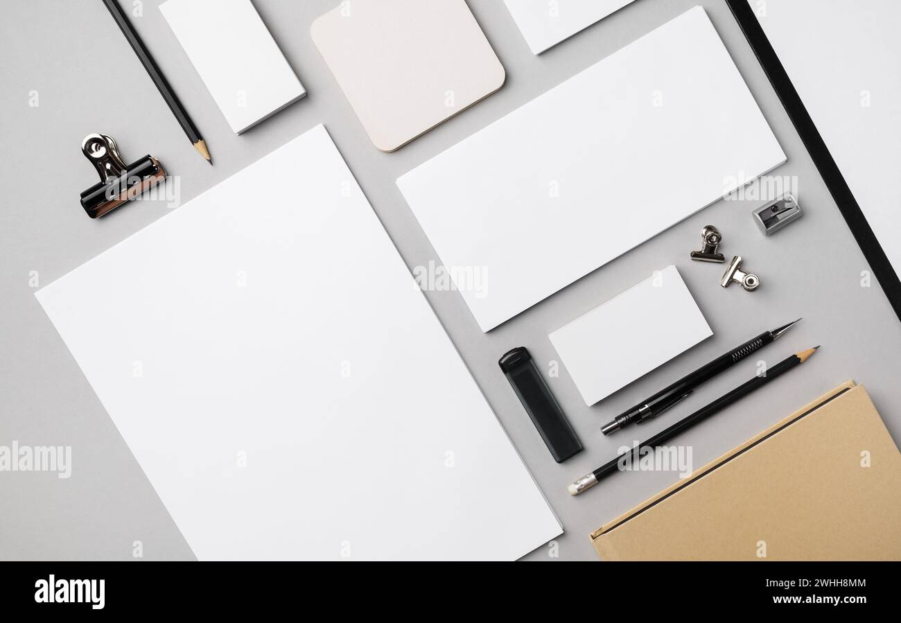 Corporate identity mockup Foto Stock
