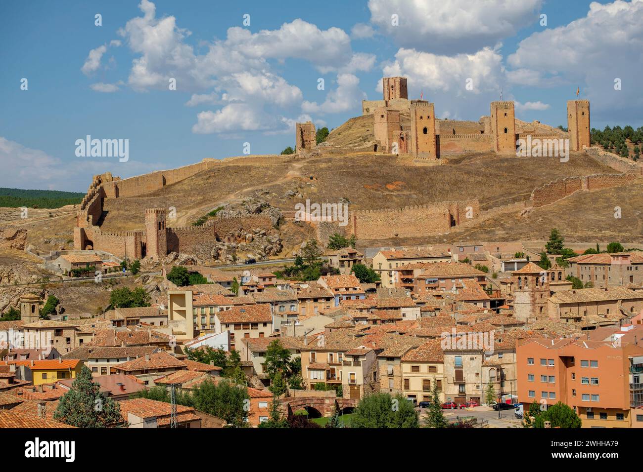 Castillo de Molina de AragÃ³n Foto Stock