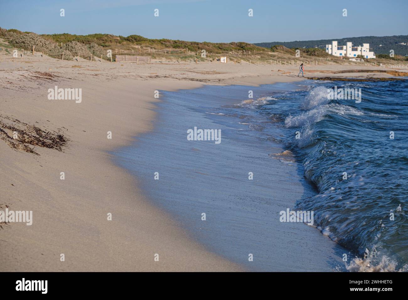 Spiaggia di Migjorn Foto Stock