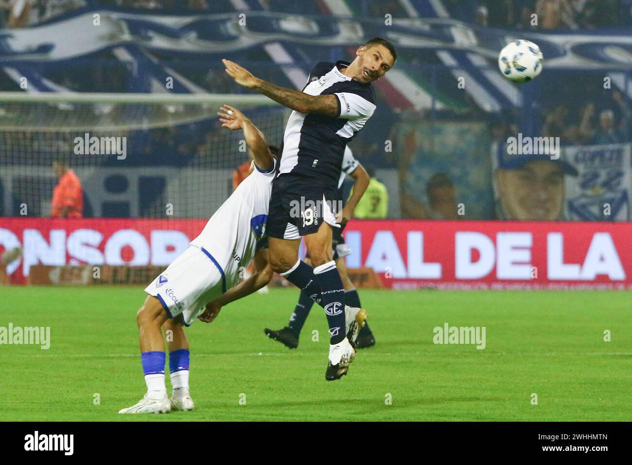 Buenos Aires, Argentina. 9 febbraio 2024. Lucas Castro di Gimnasia y Esgrima la Plata durante la partita del quarto turno della Liga Profesional de Fútbol argentina allo stadio José Amalfitani ( credito: Néstor J. Beremblum/Alamy Live News Foto Stock