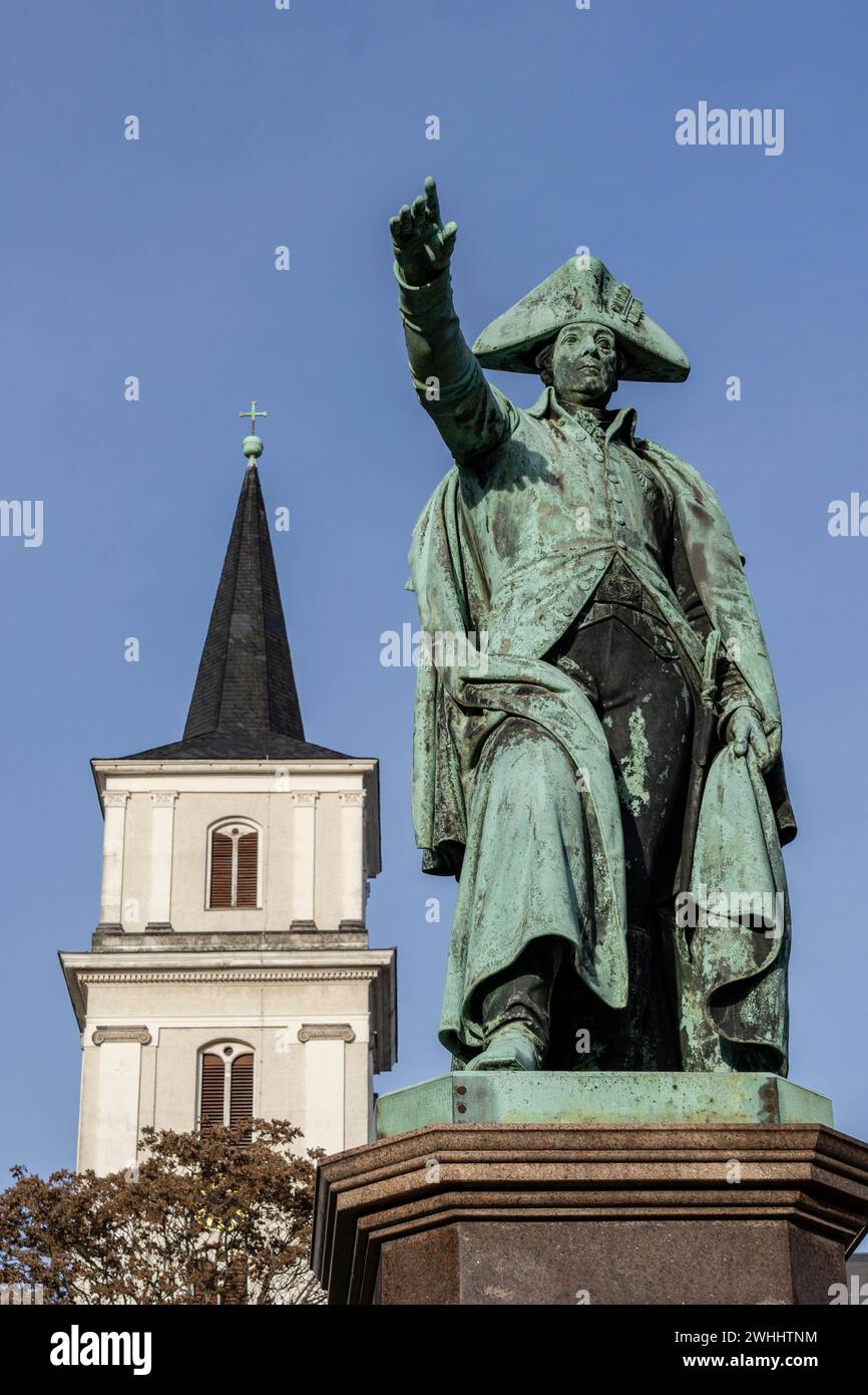 Monumento di Vater Franz a Leopoldo III Federico Francesco Foto Stock