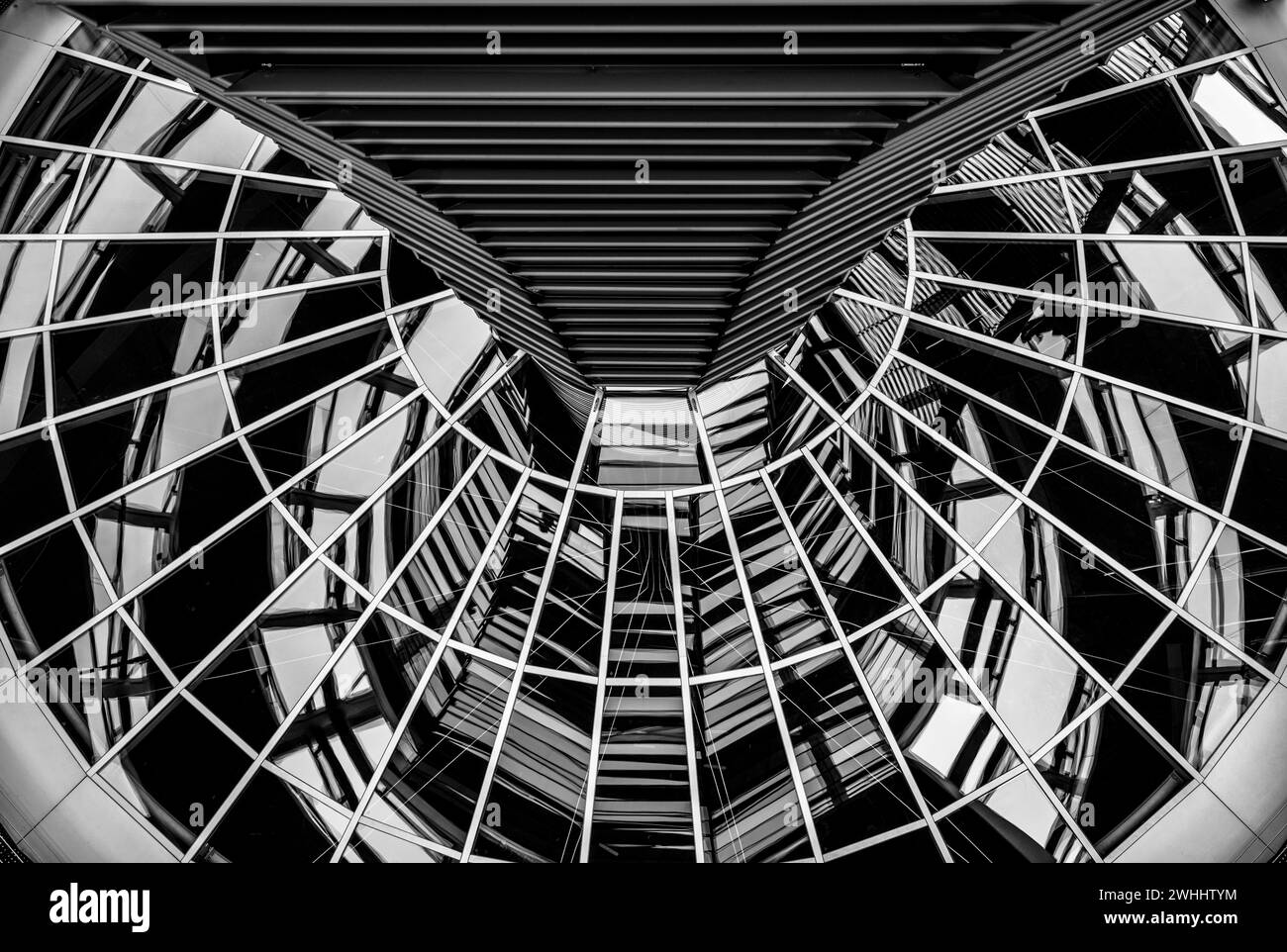 Cupola del Reichstag Foto Stock