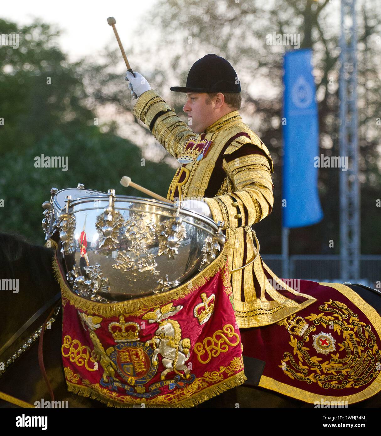 Windsor, Berkshire, Regno Unito. 13 maggio 2012. Il Royal Windsor Horse Show nei terreni privati del Castello di Windsor, Windsor, Berkshire quest'anno celebra il Giubileo di Diamante di sua Maestà la Regina Elisabetta II. Crediti: Maureen McLean/Alamy Foto Stock