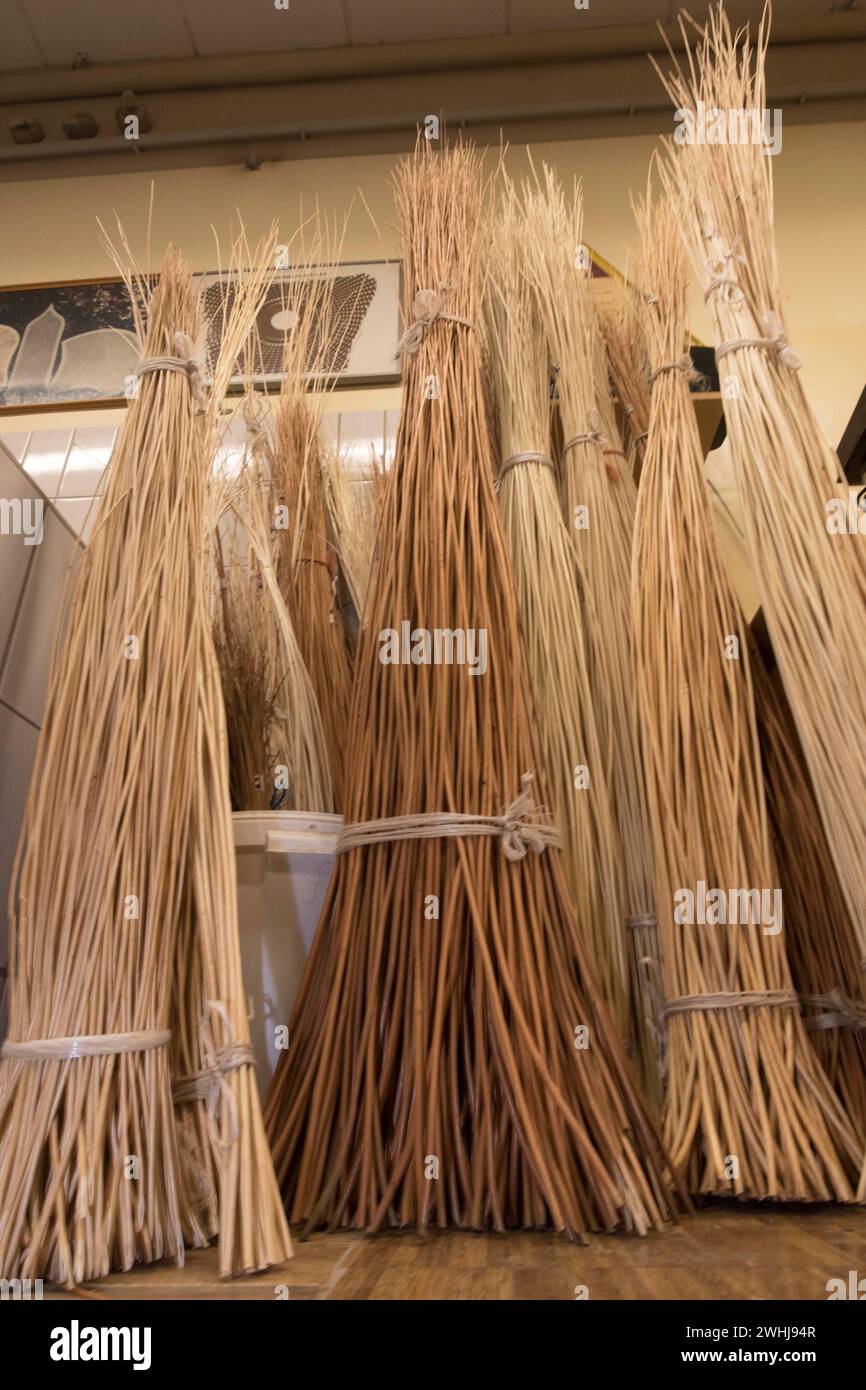 Un cestello trita un cestello Foto Stock