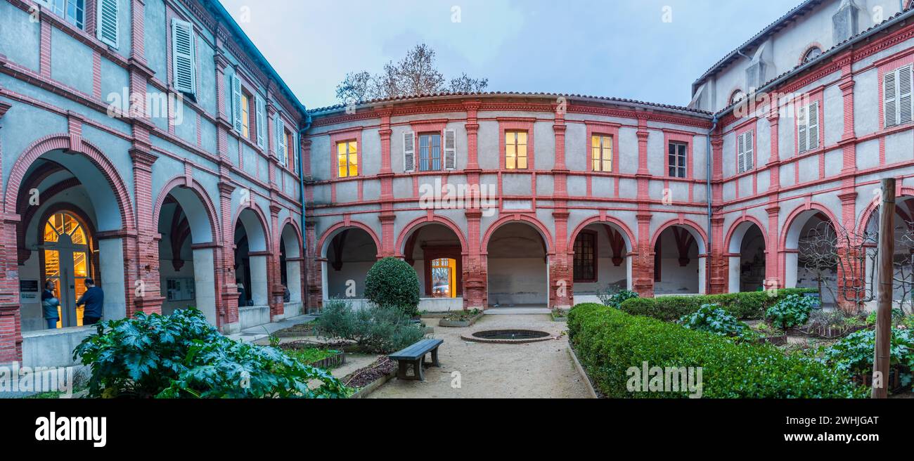 Chiostro carmelitano a Montauban, Occitanie, Francia Foto Stock