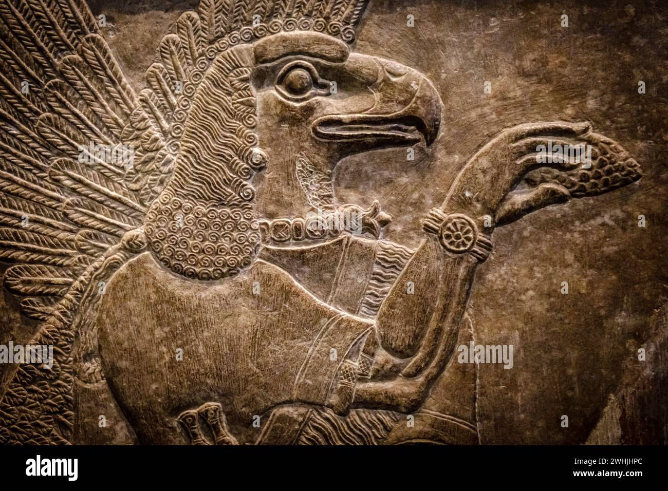 Spirito protettivo con testa ad aquila Foto Stock