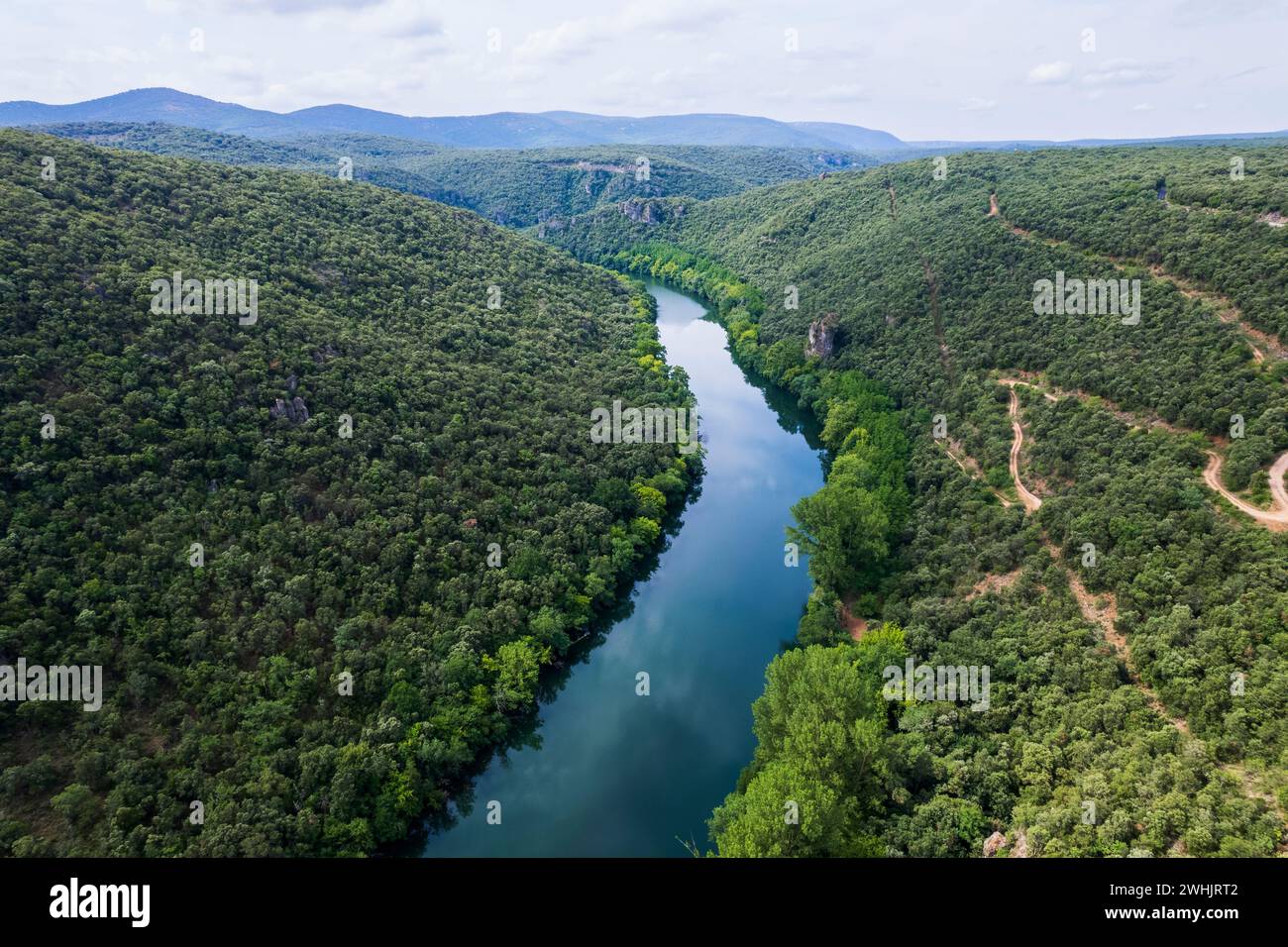 Fiume Herault e Gola, Francia Foto Stock