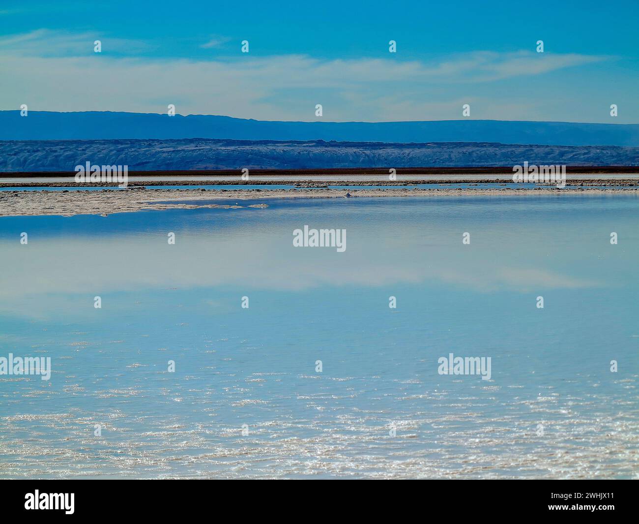 Vista del deserto di Atacama a nord del Cile Foto Stock